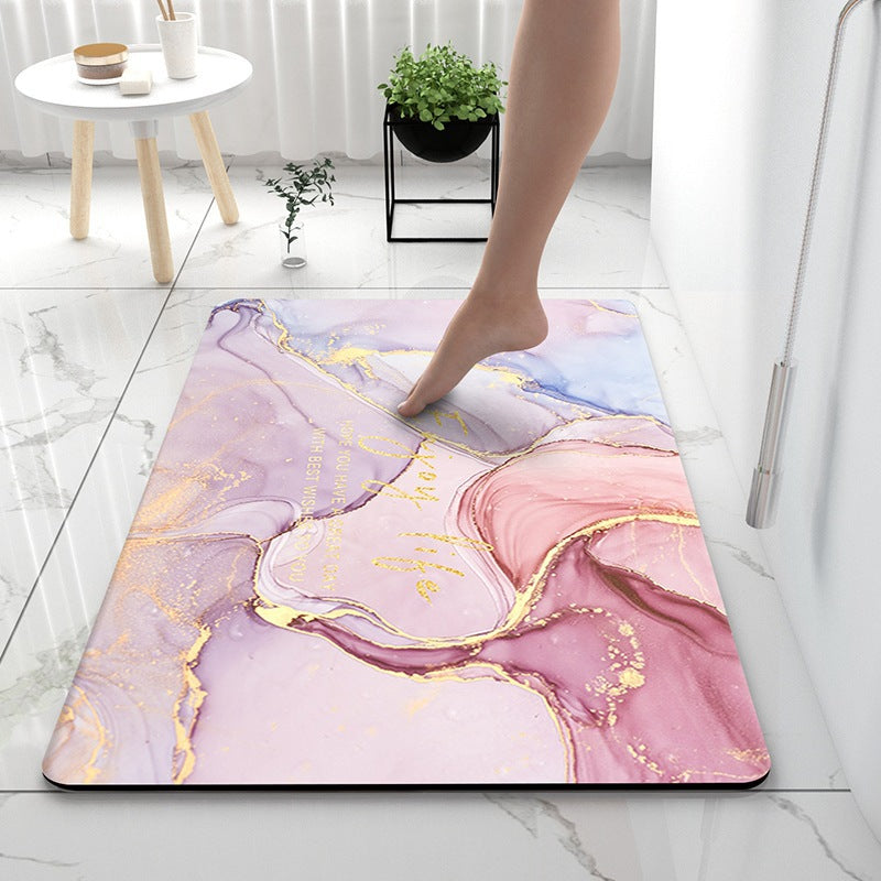 Soft Diatom Mud Absorbent Floor Mat Quick-Drying Anti-Slip