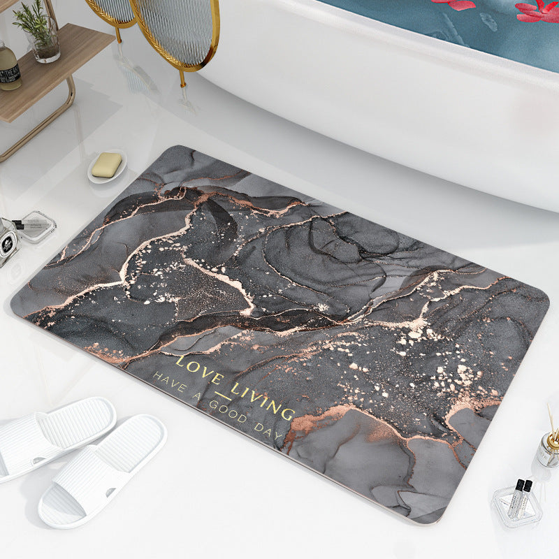 Soft Diatom Mud Absorbent Floor Mat Quick-Drying Anti-Slip