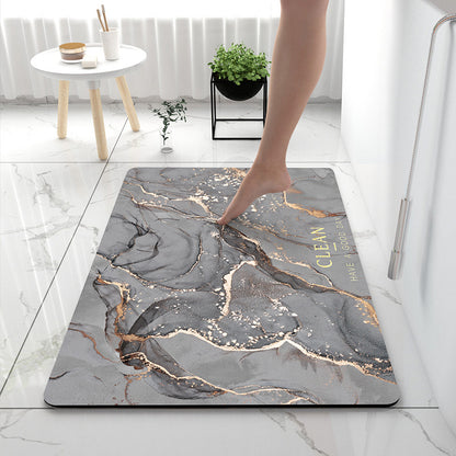 Soft Diatom Mud Absorbent Floor Mat Quick-Drying Anti-Slip