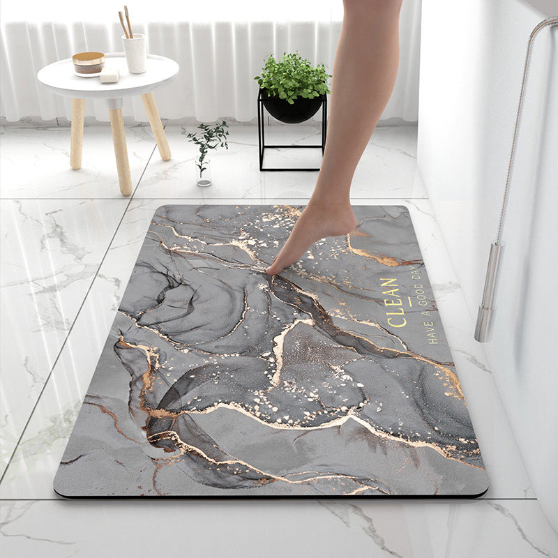 Soft Diatom Mud Absorbent Floor Mat Quick-Drying Anti-Slip