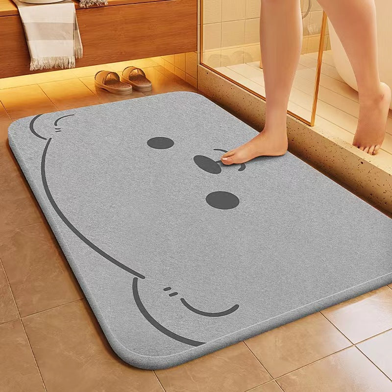 Soft Diatom Mud Bathroom Absorbent Floor Mat