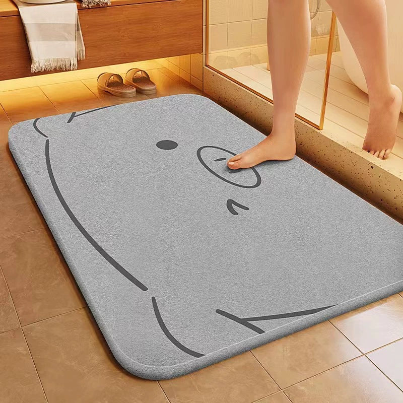 Soft Diatom Mud Bathroom Absorbent Floor Mat