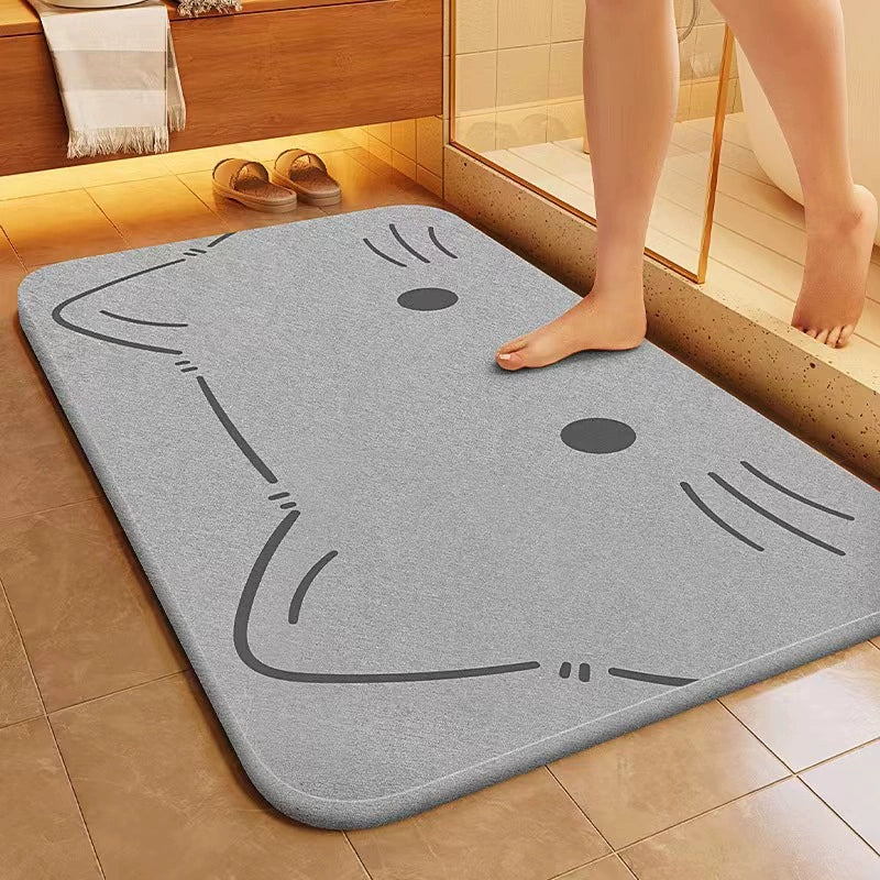 Soft Diatom Mud Bathroom Absorbent Floor Mat