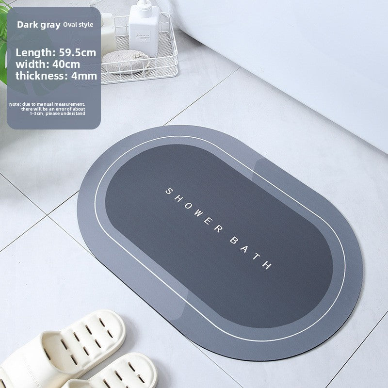 Soft Diatomaceous Earth Absorbent Bathroom Mat