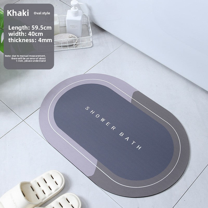 Soft Diatomaceous Earth Absorbent Bathroom Mat