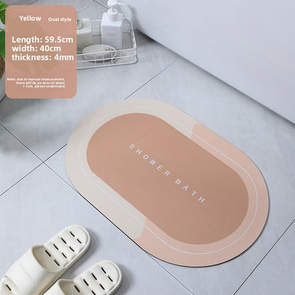 Soft Diatomaceous Earth Absorbent Bathroom Mat
