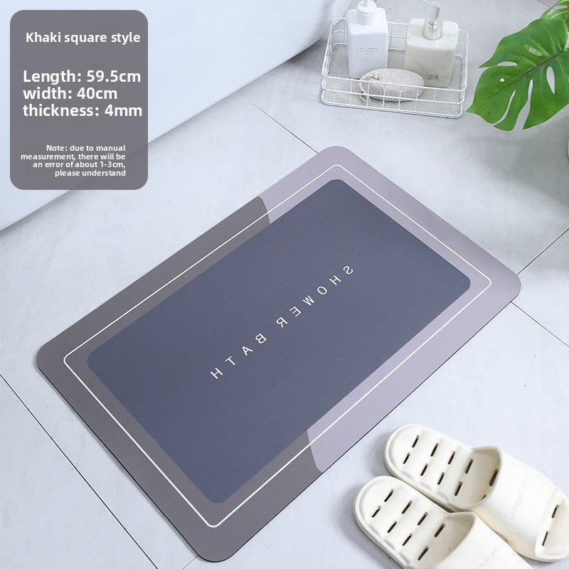 Soft Diatomaceous Earth Absorbent Bathroom Mat