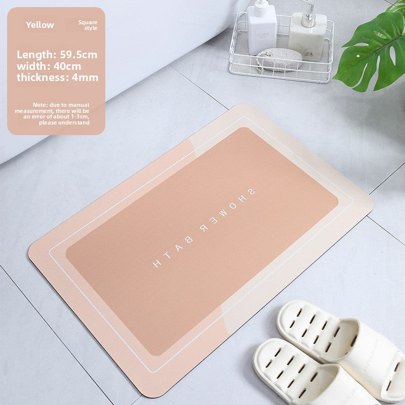 Soft Diatomaceous Earth Absorbent Bathroom Mat
