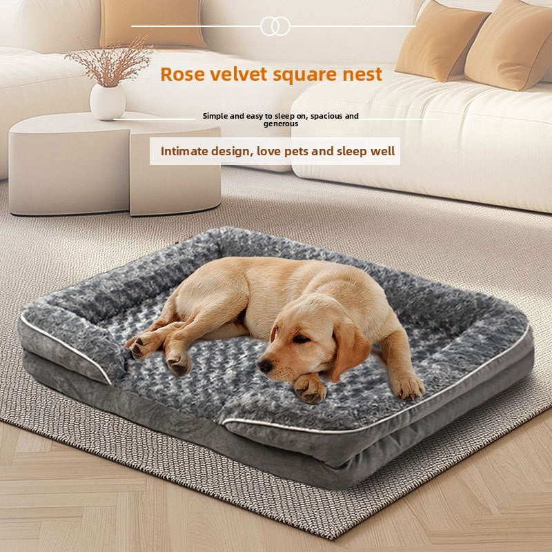 Soft dog cage pad