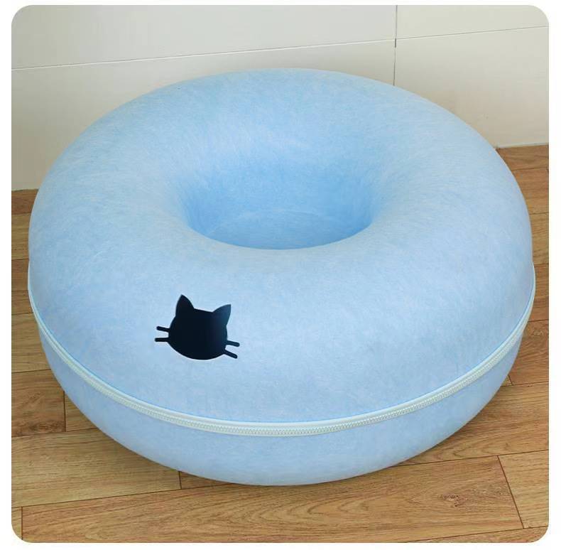 Soft Felt Cat Nest with Tunnel