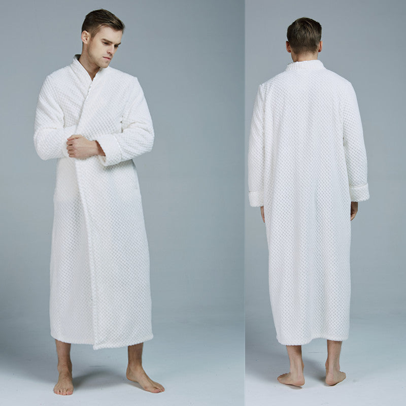 Soft Flannel Bathrobe for Men and Women