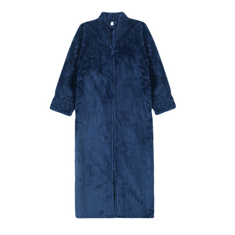 Soft Flannel Bathrobe for Men and Women