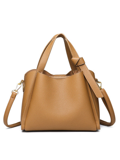 Soft Leather Bucket Shoulder Bag