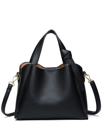 Soft Leather Bucket Shoulder Bag
