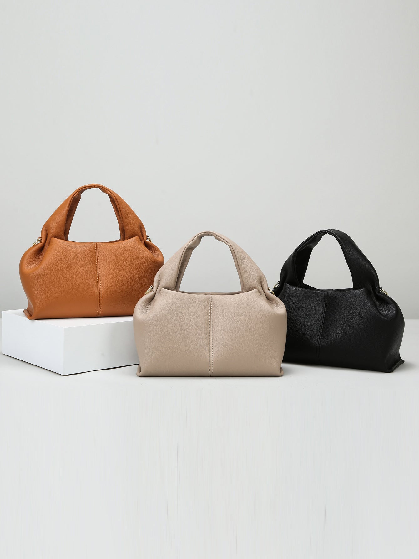 Soft Leather Cloud Shoulder Bag
