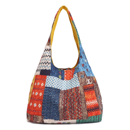 Soft Leather Colorful Large Tote Bag