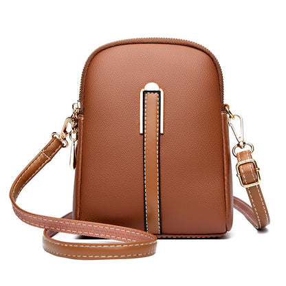 Soft leather crossbody bag