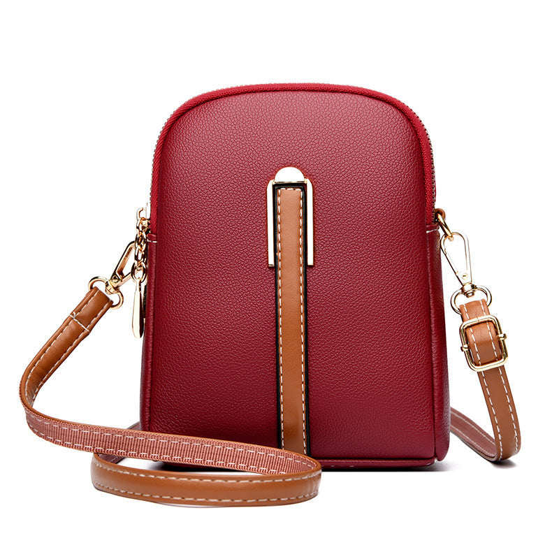 Soft leather crossbody bag