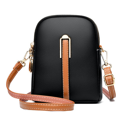 Soft leather crossbody bag