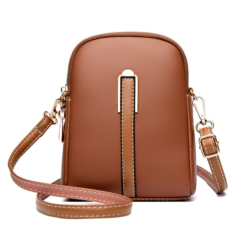 Soft leather crossbody bag