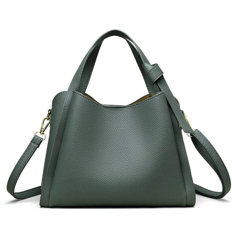 Soft leather handbag, tote bag, satchel bag