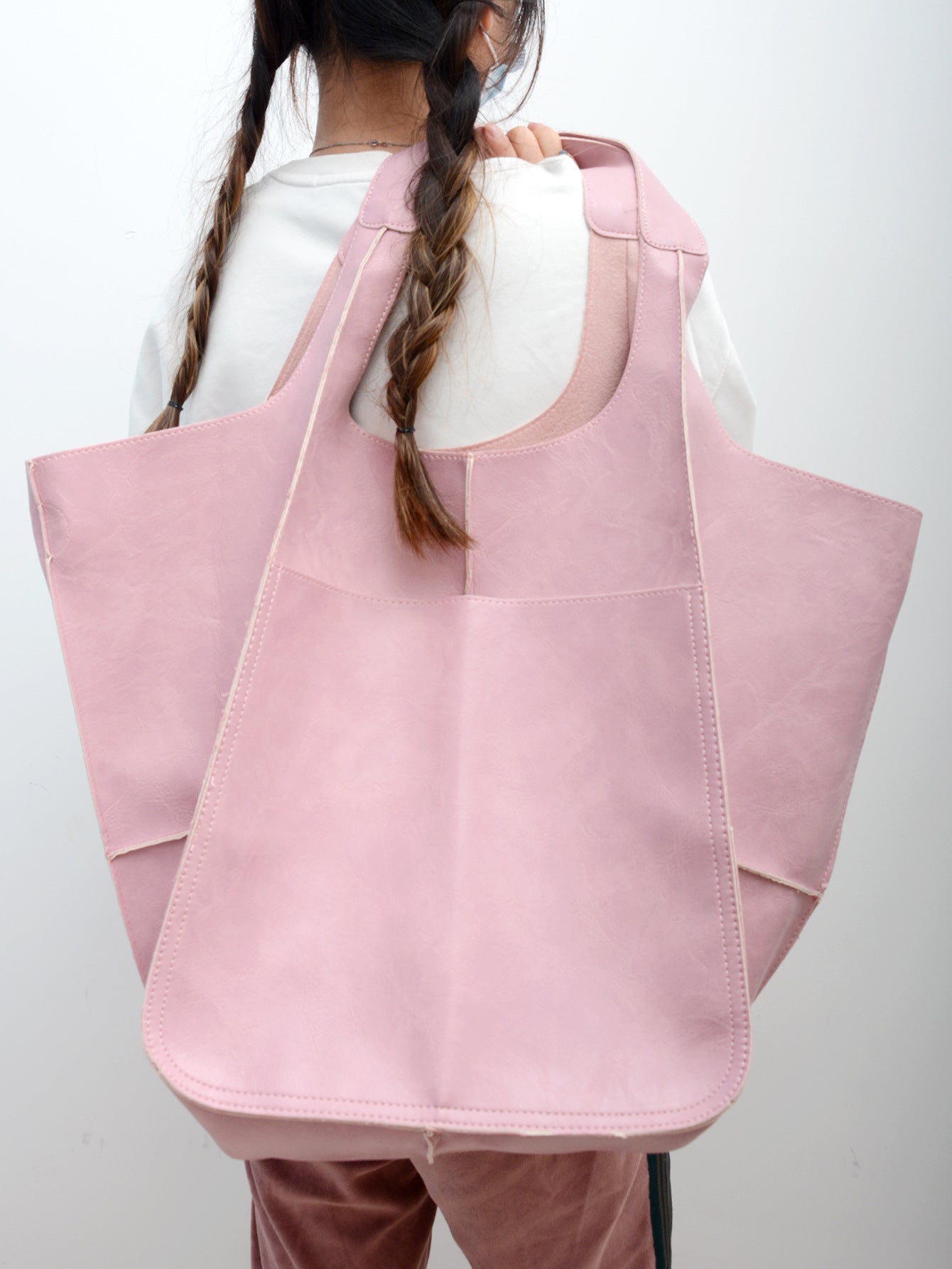 Soft Leather Large Capacity Shoulder Bag