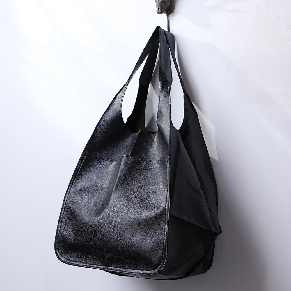 Soft Leather Large Capacity Shoulder Bag