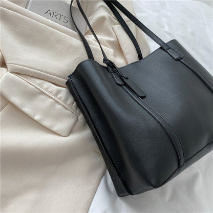 Soft Leather Large Capacity Tote Bag