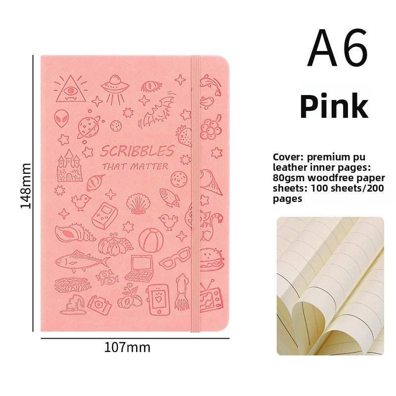 Soft Leather Notebook Cute Cartoon