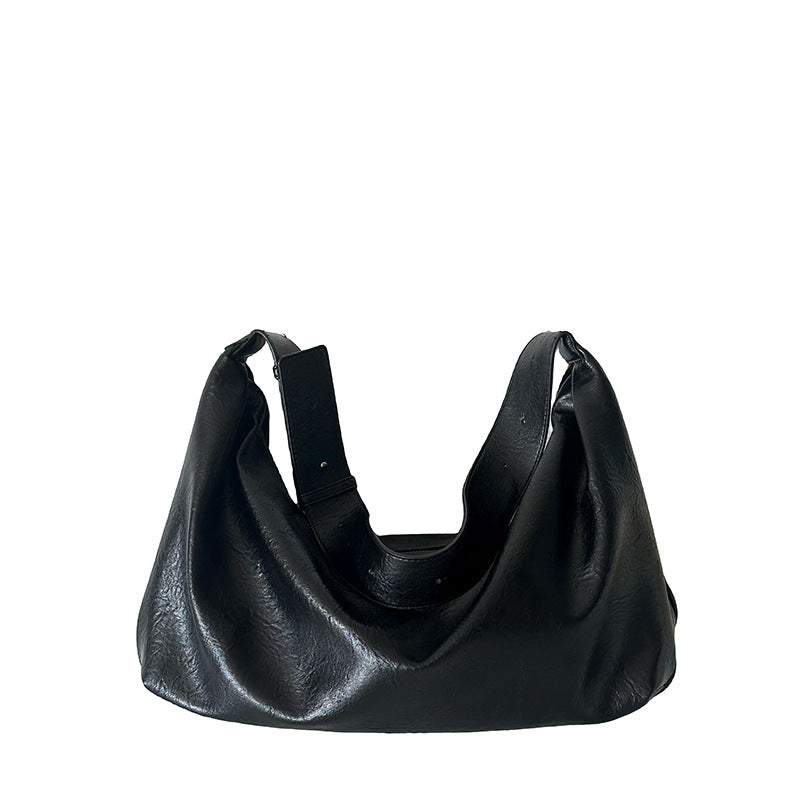 Soft Leather Retro Shoulder Tote Bag