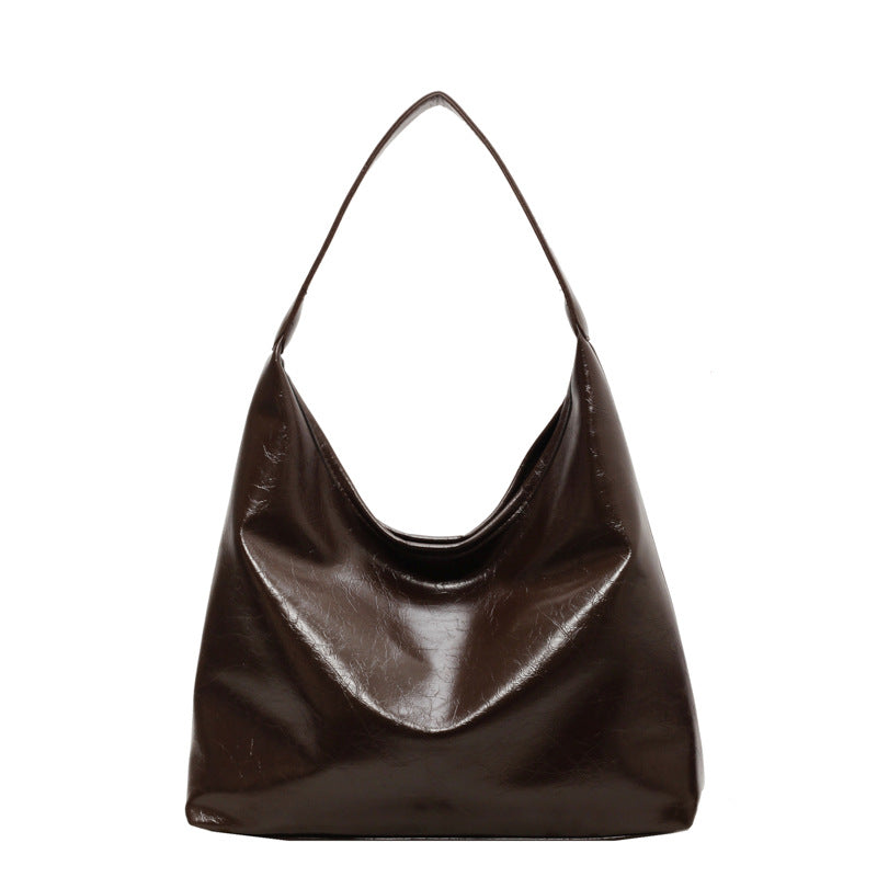 Soft Leather Retro Tote Bag for Women