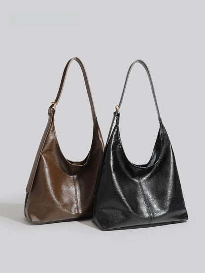 Soft Leather Retro Tote Bag for Women