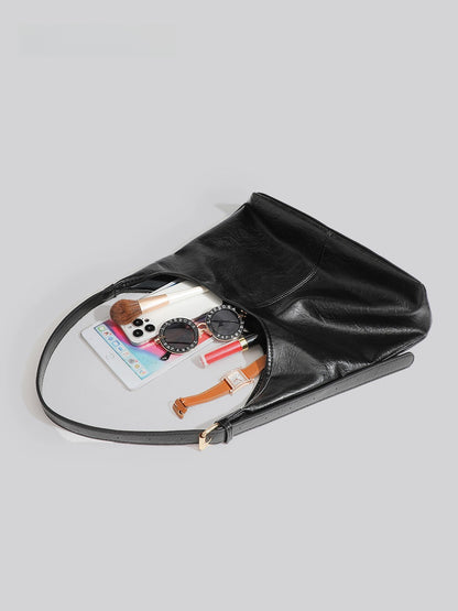 Soft Leather Retro Tote Bag for Women