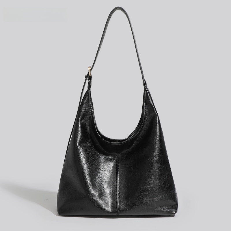 Soft Leather Retro Tote Bag for Women