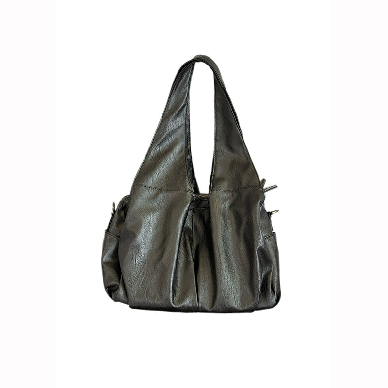 Soft Leather Retro Tote Bag