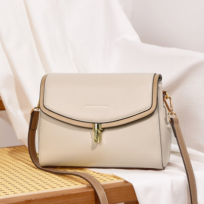 Soft leather single-shoulder bag