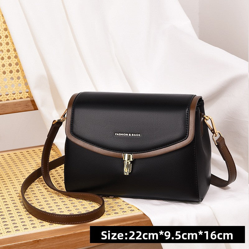 Soft leather single-shoulder bag