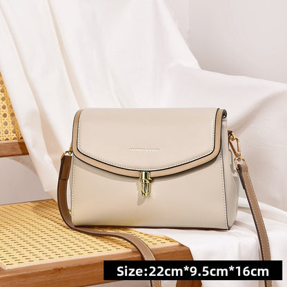 Soft leather single-shoulder bag