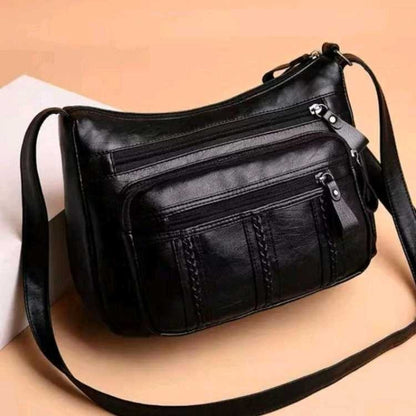 Soft Leather Single Shoulder Crossbody Bag
