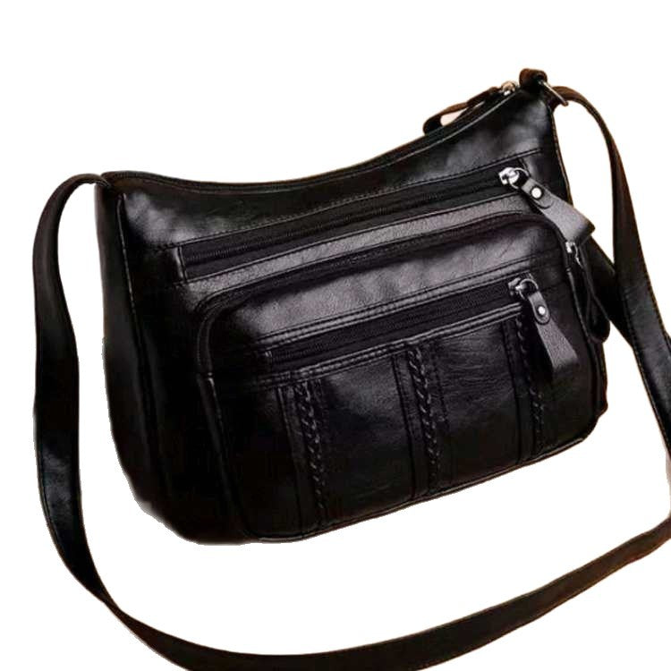 Soft Leather Single Shoulder Crossbody Bag