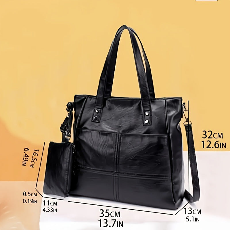 Soft leather single shoulder