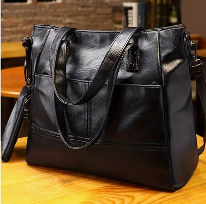 Soft leather single shoulder