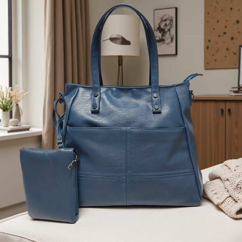 Soft leather single shoulder