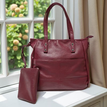 Soft leather single shoulder
