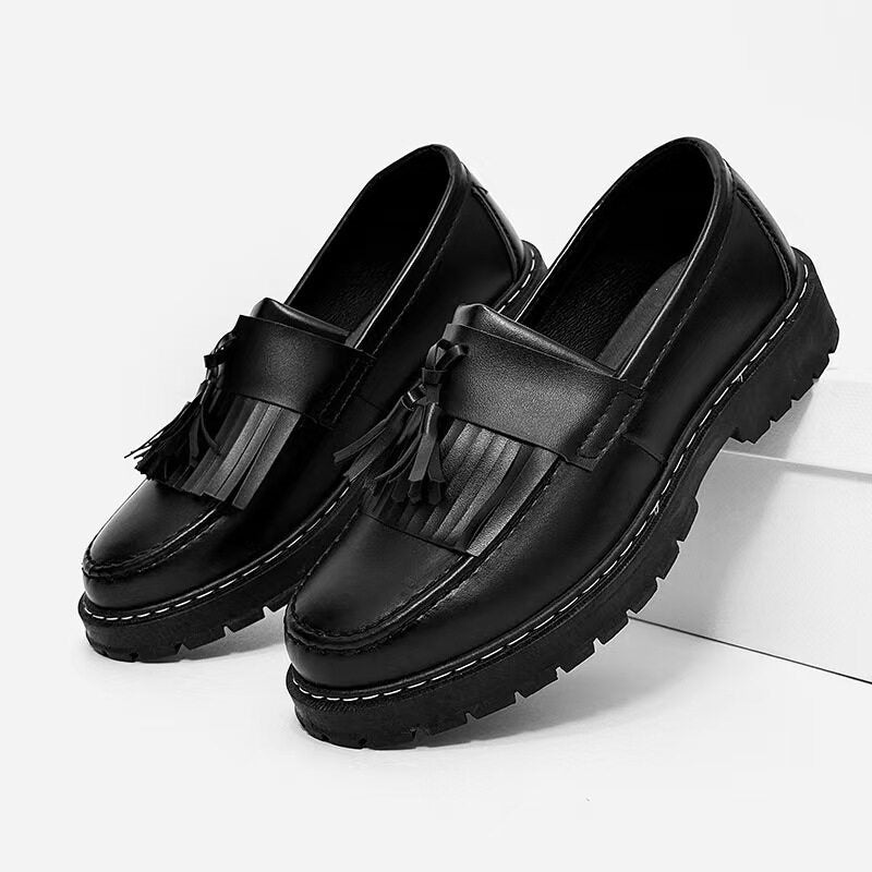 Soft Leather Thick-Soled Casual Leather Shoes for Men
