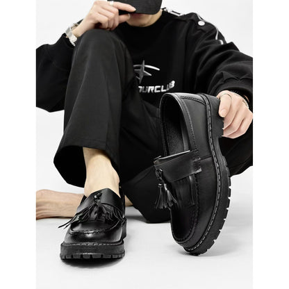 Soft Leather Thick-Soled Casual Leather Shoes for Men