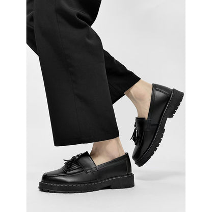Soft Leather Thick-Soled Casual Leather Shoes for Men
