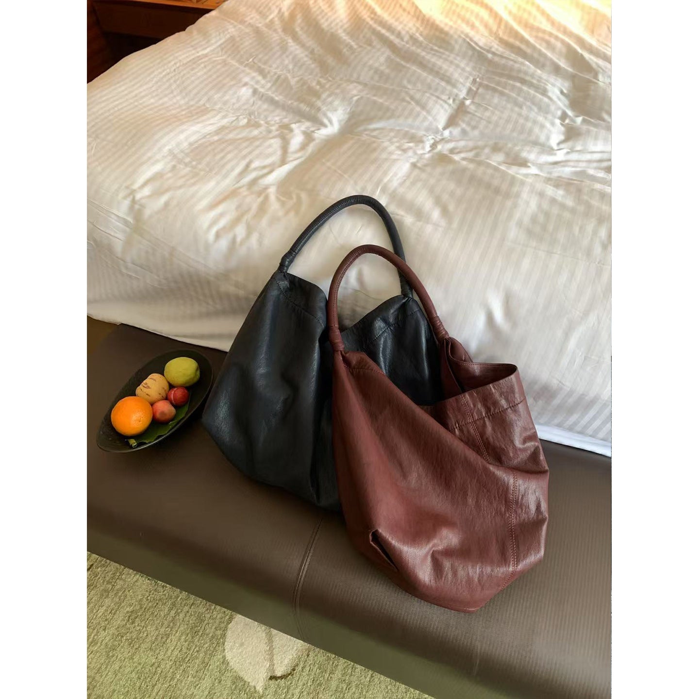 Soft Leather Tote Bag