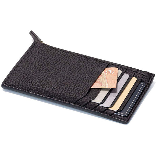 Soft leather zipper coin purse