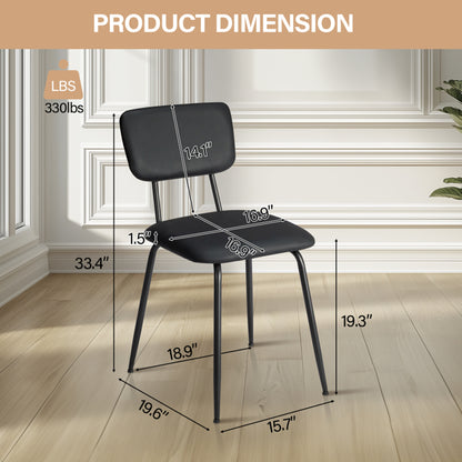 Soft-padded dining chairs